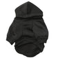 Pet Clothes, Halloween Fleece Black Skull Hooded T-Shirt for Dogs & Cats