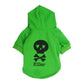 Pet Clothes, Halloween Fleece Black Skull Hooded T-Shirt for Dogs & Cats