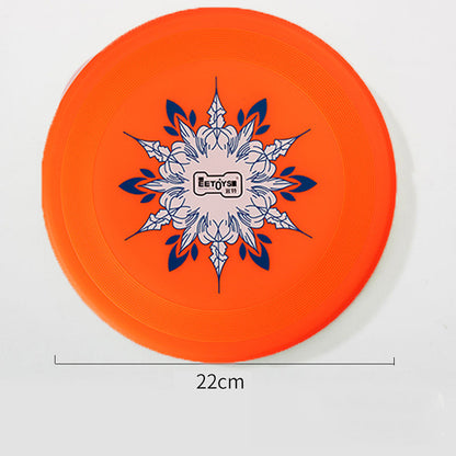 Golden Retriever Favorite: Bite-Resistant, Floating TPU Frisbee for Large Dog Training ($\mathbf{2}$ Sizes, $\mathbf{2}$ Fluorescent Colors).