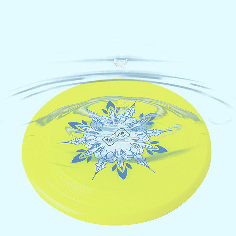 Golden Retriever Favorite: Bite-Resistant, Floating TPU Frisbee for Large Dog Training ($\mathbf{2}$ Sizes, $\mathbf{2}$ Fluorescent Colors).