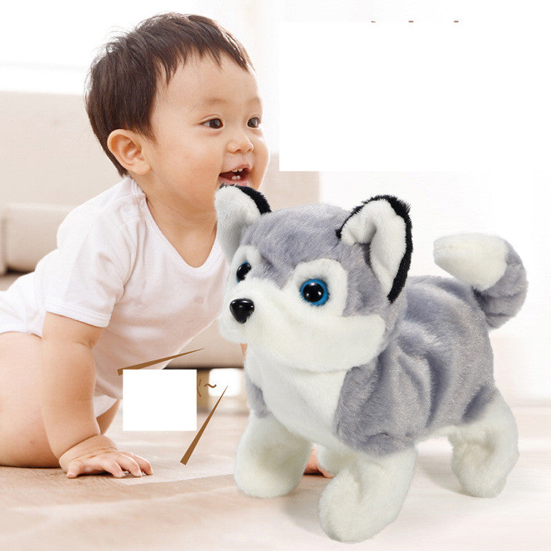Interactive Joy: Electric Walking Animal Plush Toy ($\mathbf{18\text{cm}}$ Corgi/Teddy/Bunny).