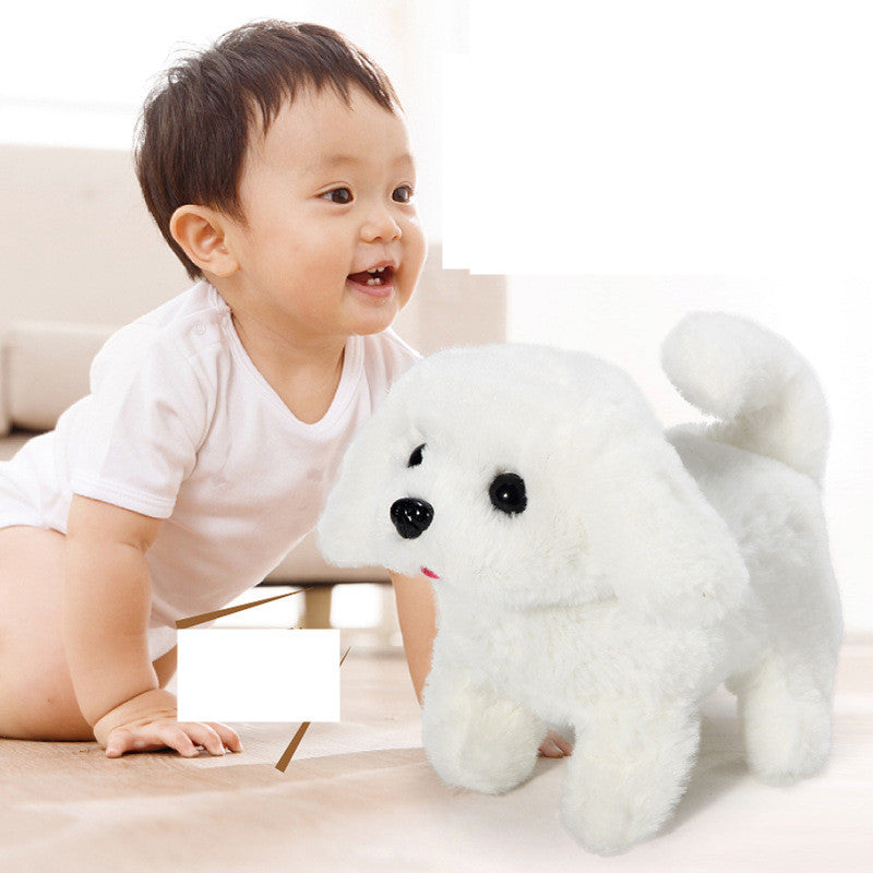 Interactive Joy: Electric Walking Animal Plush Toy ($\mathbf{18\text{cm}}$ Corgi/Teddy/Bunny).