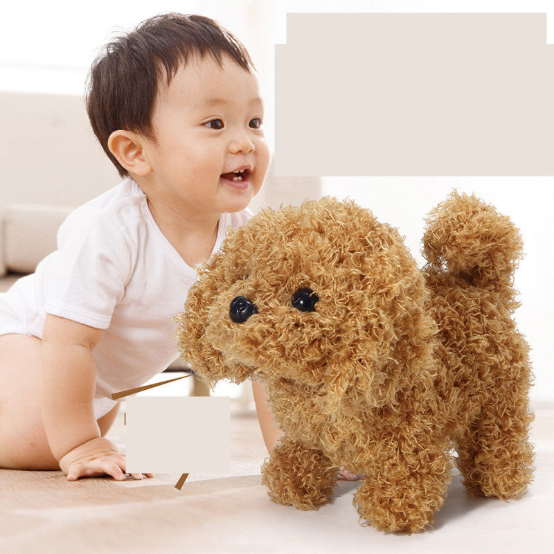 Interactive Joy: Electric Walking Animal Plush Toy ($\mathbf{18\text{cm}}$ Corgi/Teddy/Bunny).