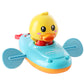 Little Yellow Duck Bath Toy – Pull-String Clockwork Water Toy for Kids