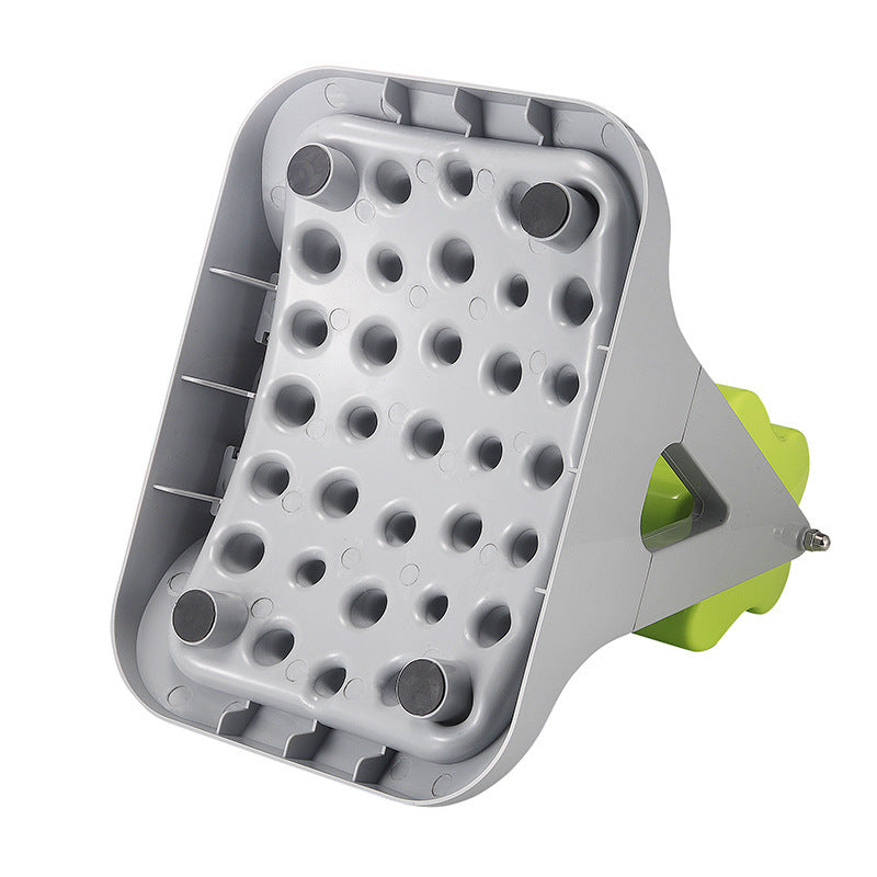 Dog & Cat Food Bowl Toy, Roller-Type Interactive Food Spiller for Pets (Gray + Green)