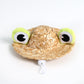 Summer Style: Cute Pet Sunscreen Straw Hat with Frog or Antler Ears (General Purpose).
