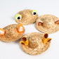Summer Style: Cute Pet Sunscreen Straw Hat with Frog or Antler Ears (General Purpose).