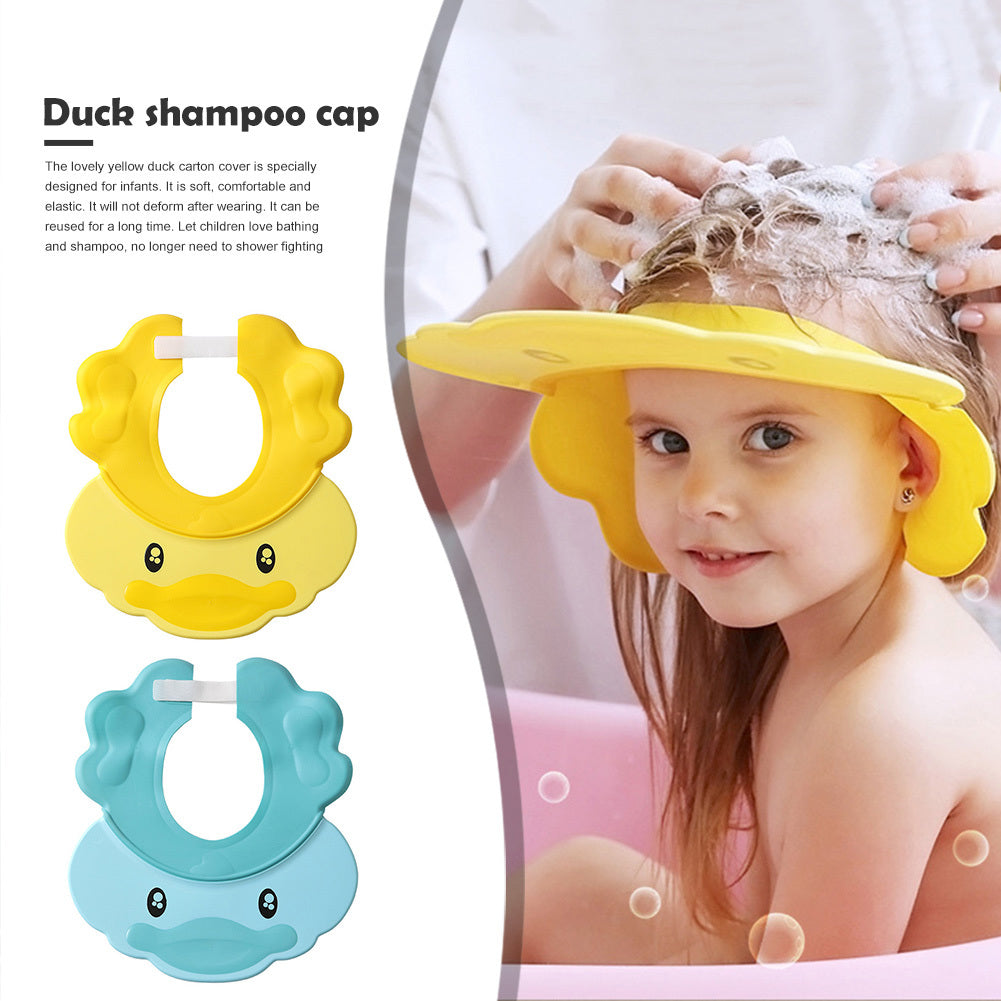 Duck Duck Baby Shampoo Cap – Adjustable Ear Protection Bath Hat