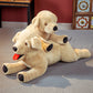 Plush Toy Dog Doll, Big and Small Yellow Dog Stuffed Animal with PP Cotton Filling (25cm–75cm)