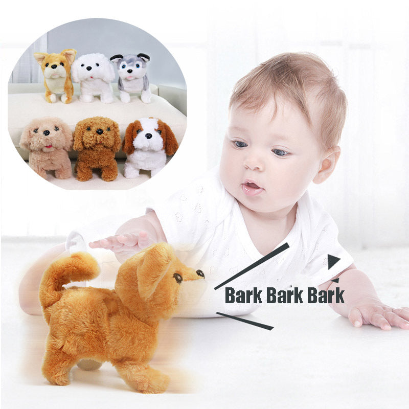 Interactive Joy: Electric Walking Animal Plush Toy ($\mathbf{18\text{cm}}$ Corgi/Teddy/Bunny).