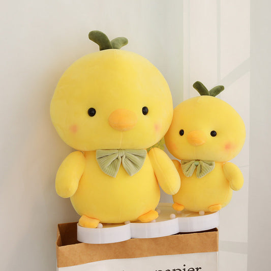 Ultra Soft Snuggles: Creative Cute Little Yellow Chicken Plush Doll (Down Cotton Filled).