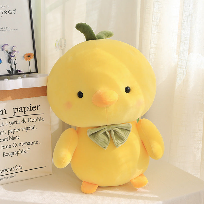 Ultra Soft Snuggles: Creative Cute Little Yellow Chicken Plush Doll (Down Cotton Filled).
