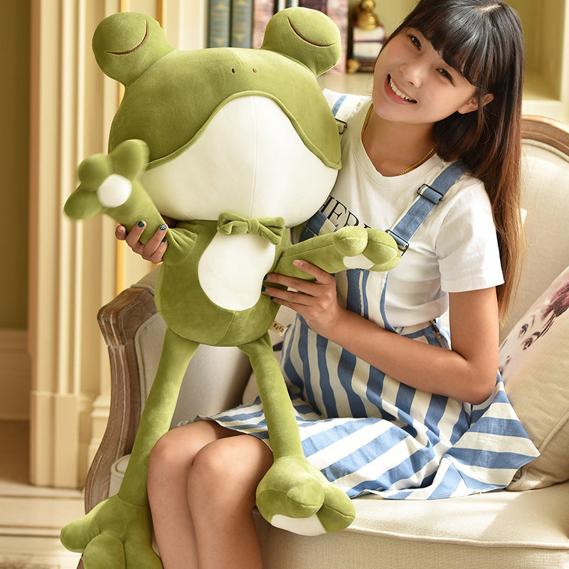 Soft Frog Plush Toy Doll – Super Cute Oversized Plush Pillow for Kids