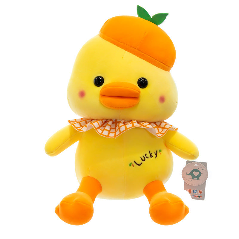 Lucky Duck Plush Doll Pillow – Cute Banana Duckling Plush Gift for Girls