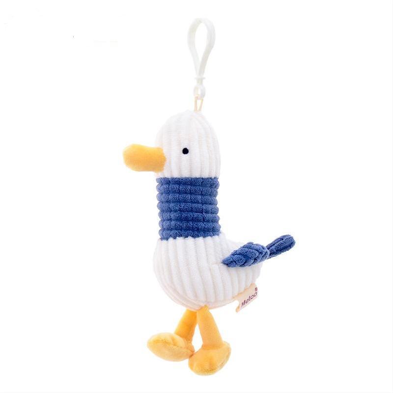 Plush Duck & Bear Keychain Backpack Pendant – Cute Animal Mini Charms Collection
