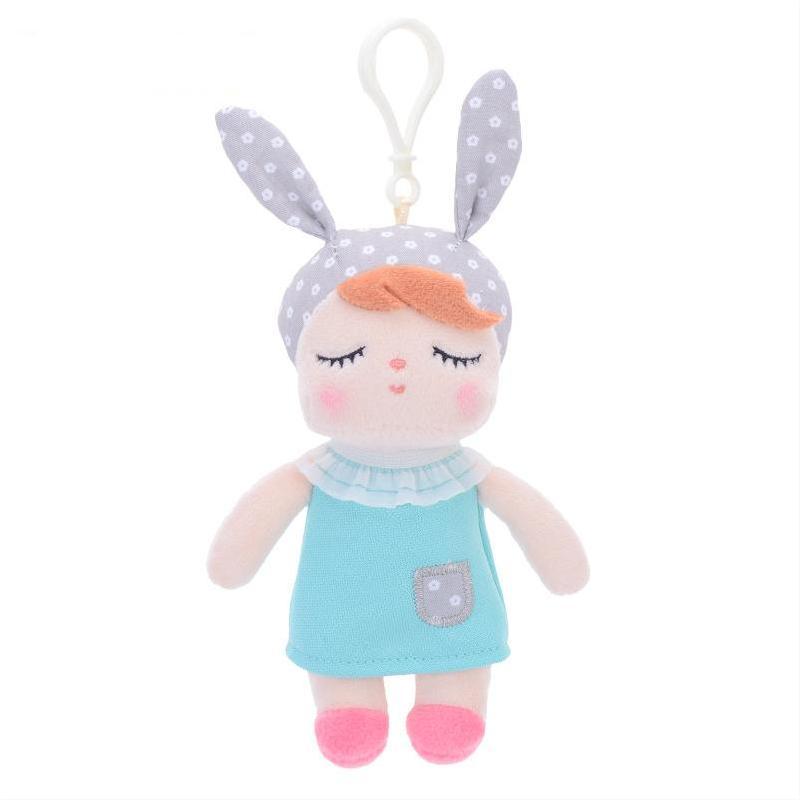 Plush Duck & Bear Keychain Backpack Pendant – Cute Animal Mini Charms Collection
