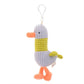 Plush Duck & Bear Keychain Backpack Pendant – Cute Animal Mini Charms Collection