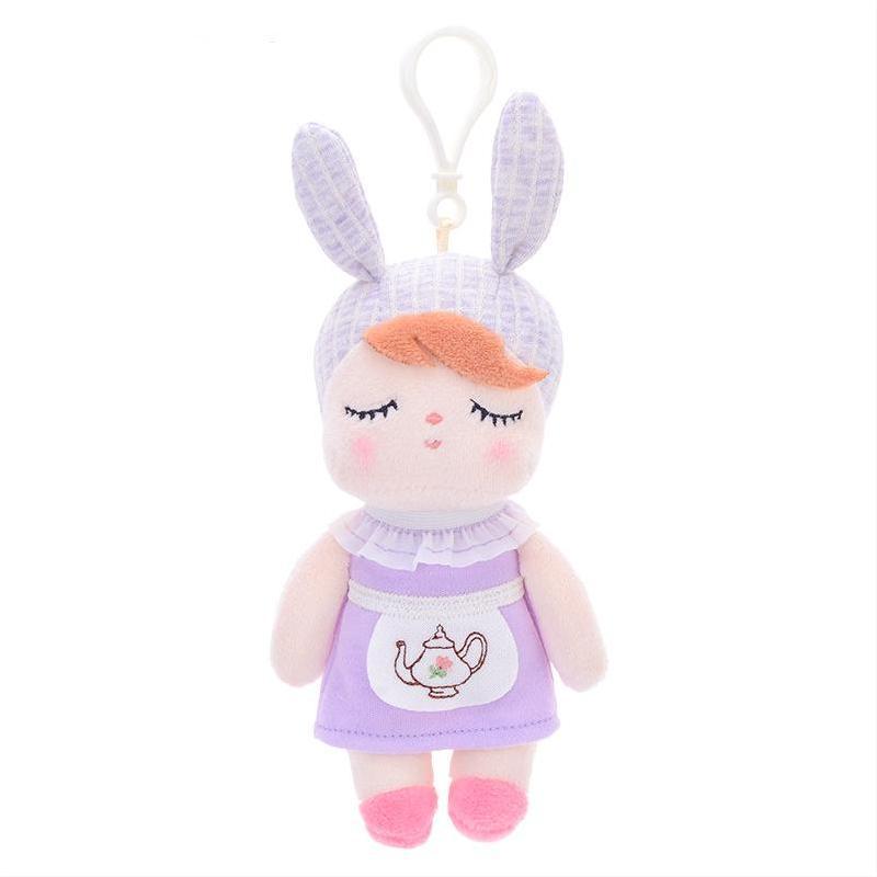 Plush Duck & Bear Keychain Backpack Pendant – Cute Animal Mini Charms Collection
