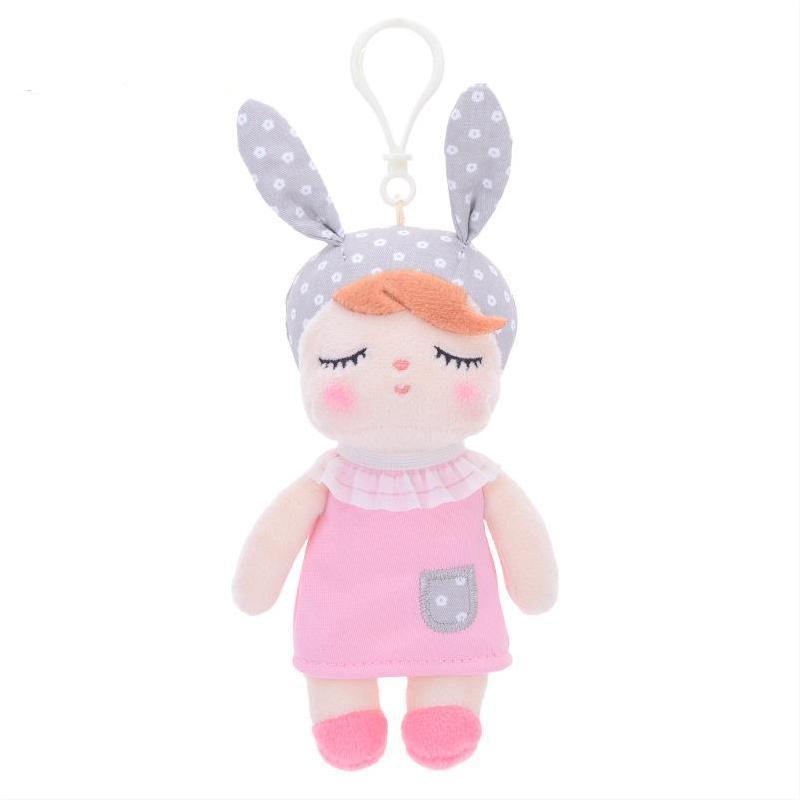 Plush Duck & Bear Keychain Backpack Pendant – Cute Animal Mini Charms Collection