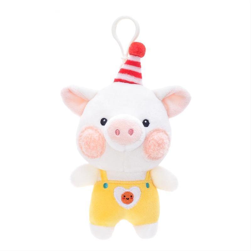 Plush Duck & Bear Keychain Backpack Pendant – Cute Animal Mini Charms Collection