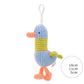 Plush Duck & Bear Keychain Backpack Pendant – Cute Animal Mini Charms Collection