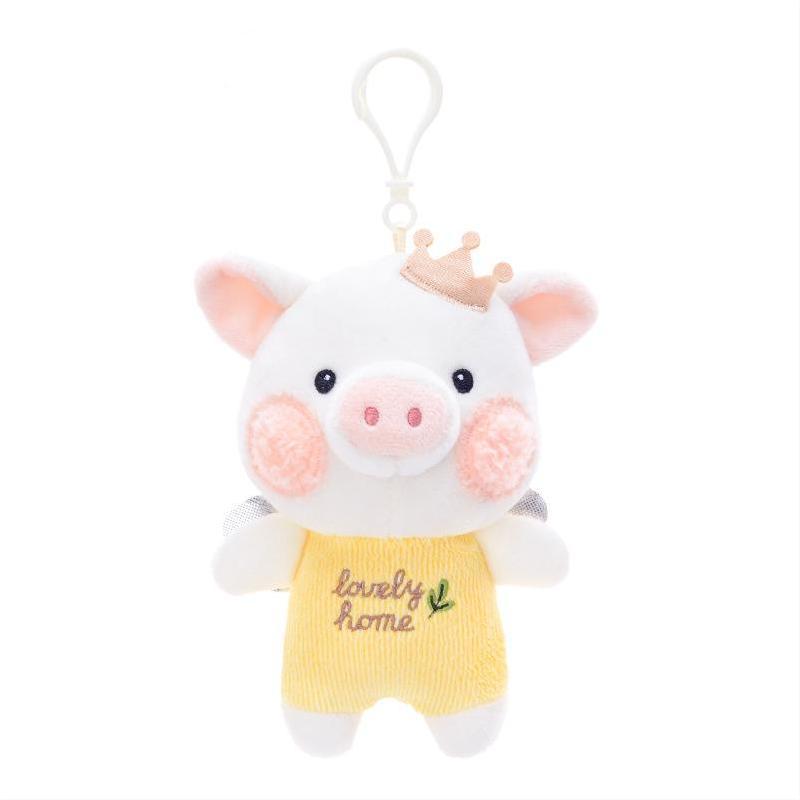 Plush Duck & Bear Keychain Backpack Pendant – Cute Animal Mini Charms Collection