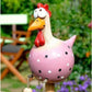 Yard Art Decor Chicken Garden Lawn Plug – Hen & Rooster Resin Ornaments for Indoor/Outdoor Decoration