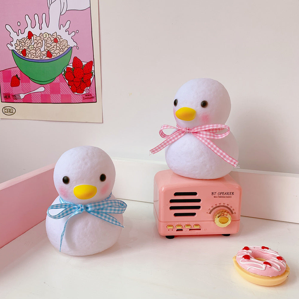 Charming Glow: Cute Little Duck LED Room Bedside Lamp (Toggle Switch).