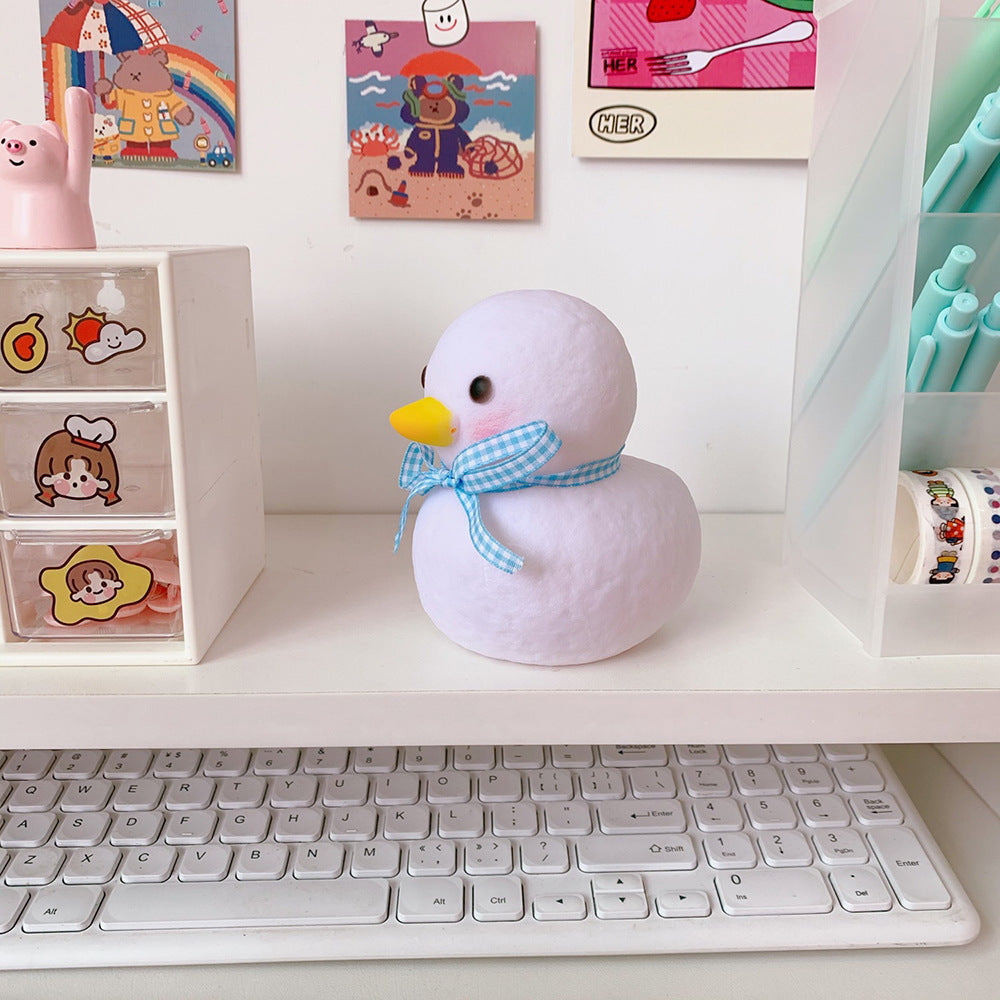 Charming Glow: Cute Little Duck LED Room Bedside Lamp (Toggle Switch).