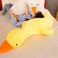 Big White Goose Plush Toy – Cute Duck Doll & Sleeping Leg Pillow for Girls