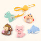 Soothing Comfort: Baby Cute Chicken Silicone Teether/Molar Toy (7.5 × 7.9cm, Multi-Style).
