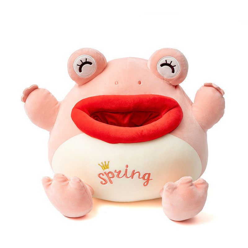 Funny Lonely Frog Doll Ugly Plush Toy – Sitting Frog Boy Pillow (30–40 cm)