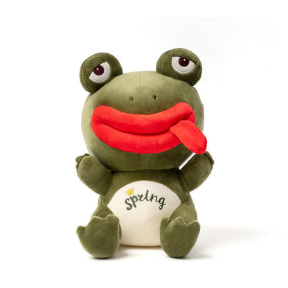 Funny Lonely Frog Doll Ugly Plush Toy – Sitting Frog Boy Pillow (30–40 cm)