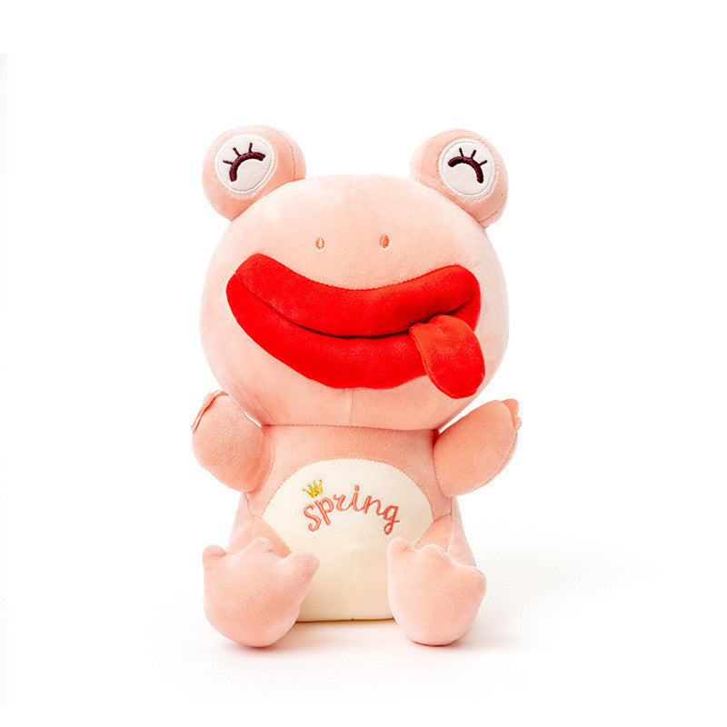 Funny Lonely Frog Doll Ugly Plush Toy – Sitting Frog Boy Pillow (30–40 cm)