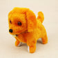 Electric Plush Toy Dog, Musical Walking Puppy with Built-In Battery (Random Color)