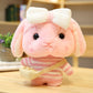 Lop-Eared Bunny Plush Toy, Cute White Rabbit Doll (30cm)