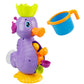 Splish Splash Learning: Educational Rhubarb Duck Baby Bath Toy Set (Waterwheel/Wheel Type).