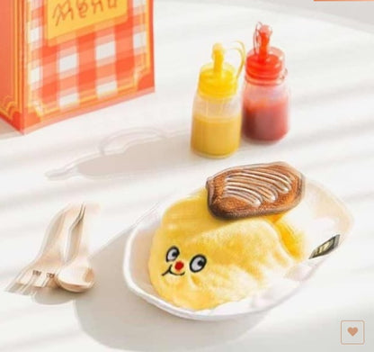 Yummy Korean Cuddle: Cute Sounding Pet Rattle Toys (Cabbage, Chicken Soup, Corn) for Puppies' Anti-Boredom Play.