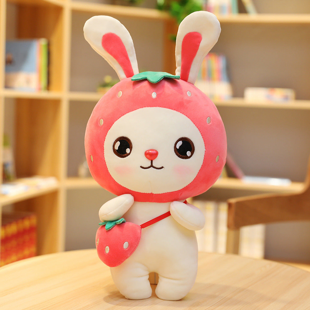 Creative Cute Cartoon Fruit Bunny Doll, Plush Rabbit Toy in Fun Fruit Styles