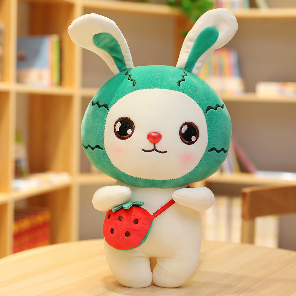 Creative Cute Cartoon Fruit Bunny Doll, Plush Rabbit Toy in Fun Fruit Styles