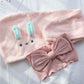 Cartoon Bunny Ears Dry Hair Hat, Super Absorbent Towel Cap with Cute Design