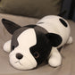 Plush Dog Toy for Girls, 80cm Super Soft Simulation Dog Doll with PP Cotton Filling (Black & White)