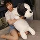 Plush Dog Toy for Girls, 80cm Super Soft Simulation Dog Doll with PP Cotton Filling (Black & White)