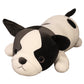 Plush Dog Toy for Girls, 80cm Super Soft Simulation Dog Doll with PP Cotton Filling (Black & White)