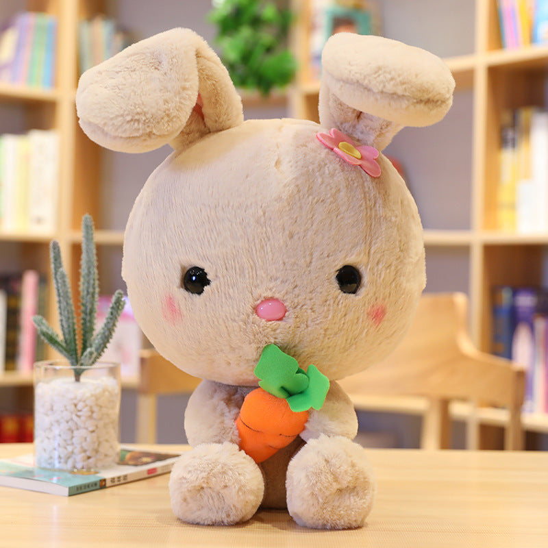 Cloud-Soft White Rabbit Doll Plush Toy (Super Soft Short Plush, PP Cotton Filled).
