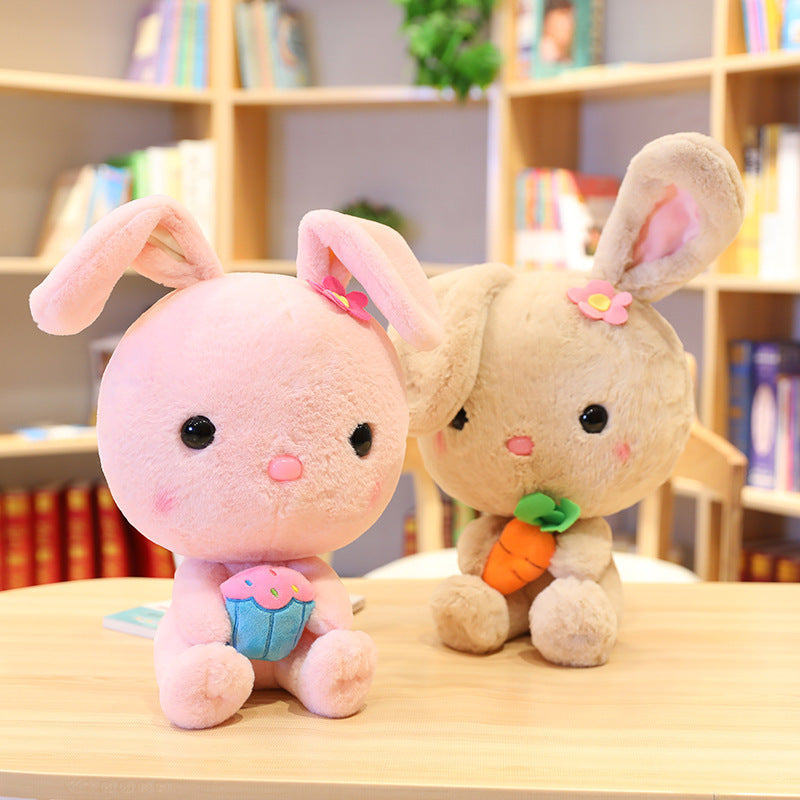 Cloud-Soft White Rabbit Doll Plush Toy (Super Soft Short Plush, PP Cotton Filled).