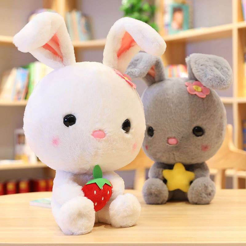 Cloud-Soft White Rabbit Doll Plush Toy (Super Soft Short Plush, PP Cotton Filled).