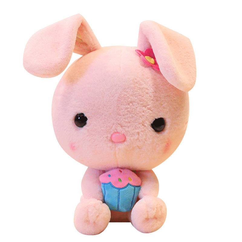 Cloud-Soft White Rabbit Doll Plush Toy (Super Soft Short Plush, PP Cotton Filled).