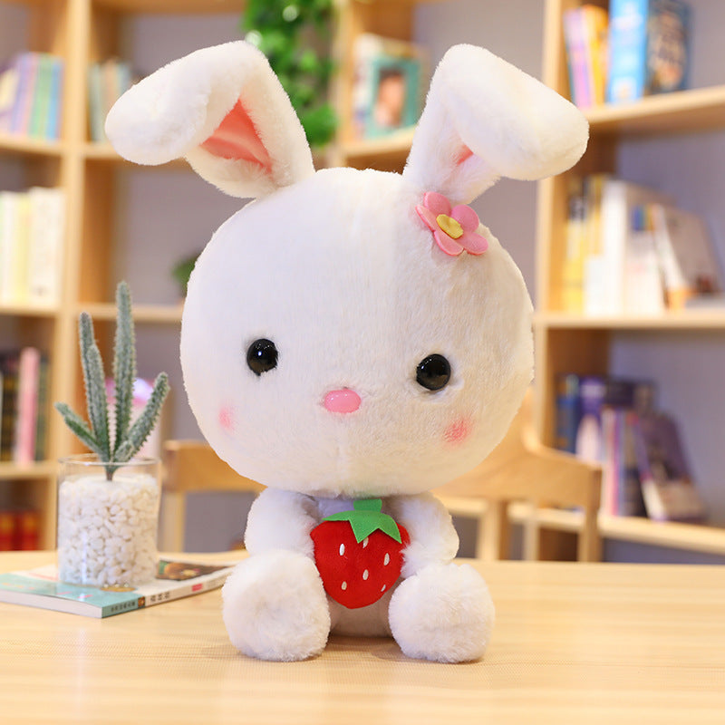 Cloud-Soft White Rabbit Doll Plush Toy (Super Soft Short Plush, PP Cotton Filled).
