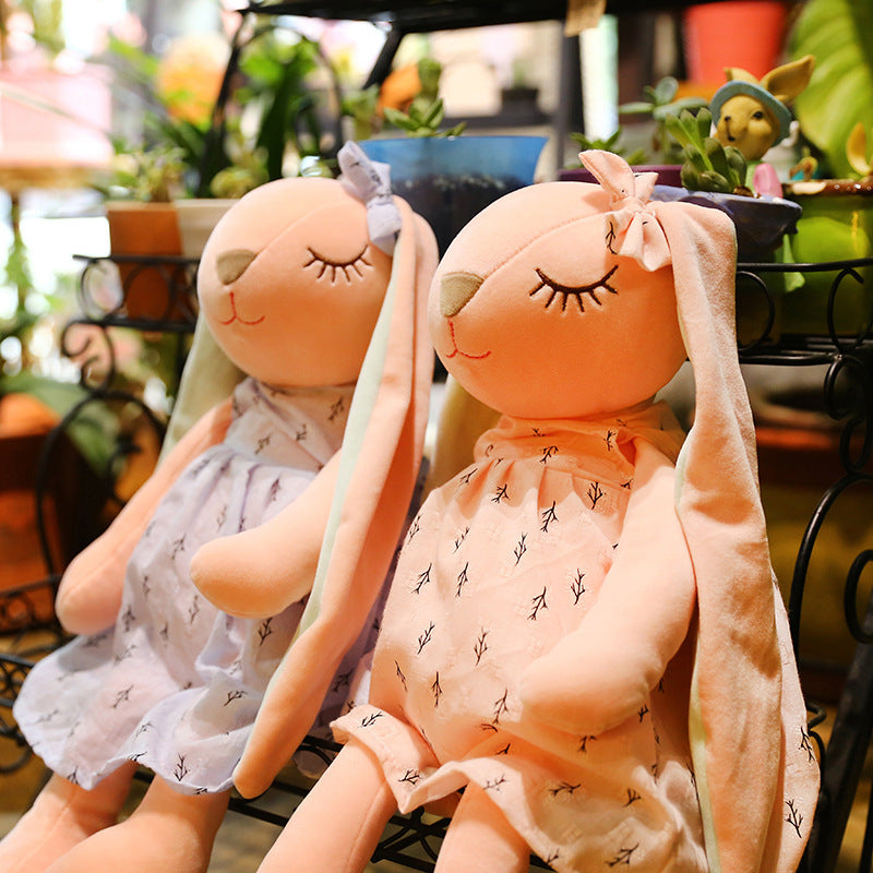 Creative Cute Bunny Plush Toy, Crystal Super Soft Rabbit Doll with PP Cotton Filling (35–65cm)